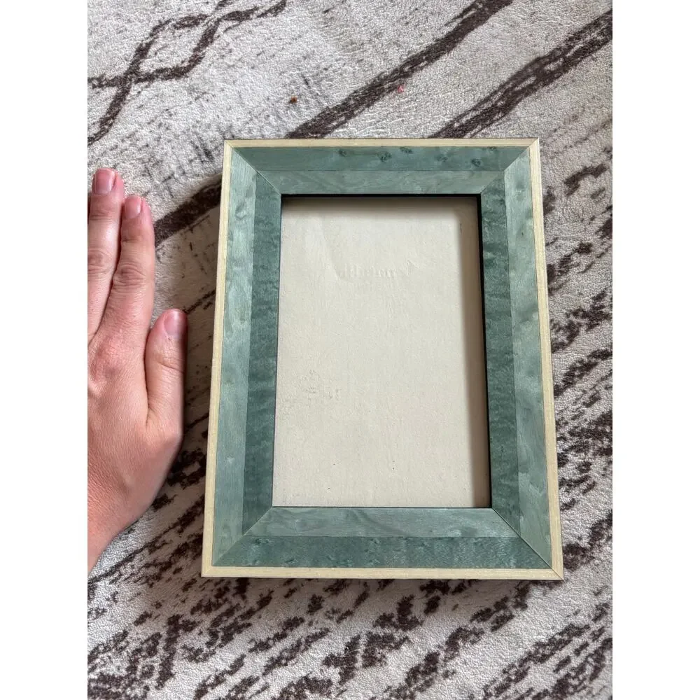Natalini Made in Italy Wooden Marquetry Lacquered Frame Turquoise Blue